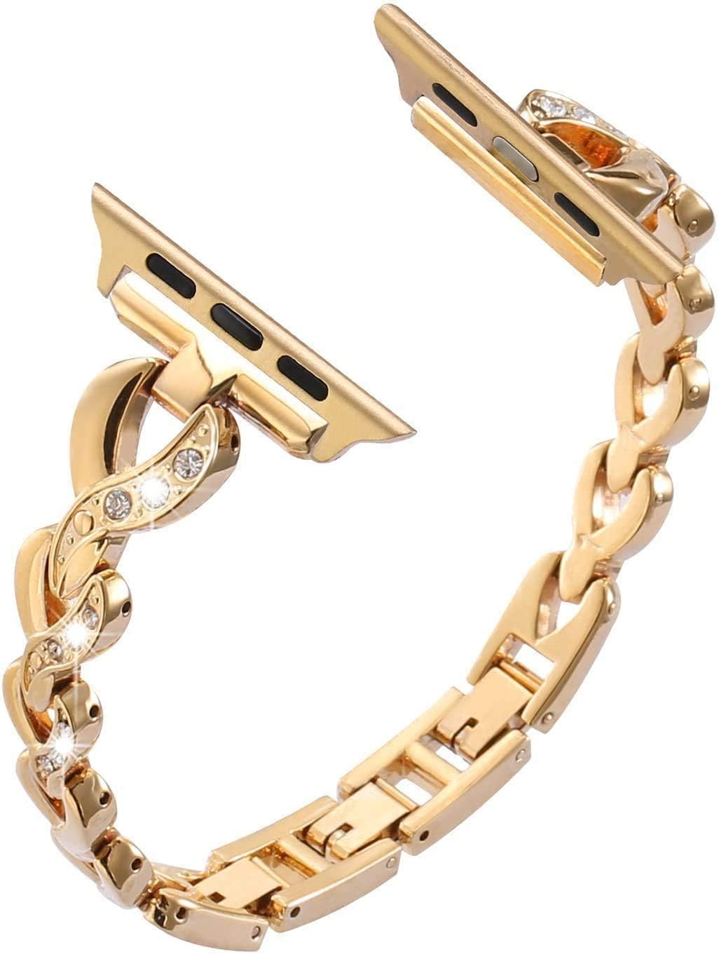 SaNgaiMEi Strap Compatible for Apple Watch 38mm 40mm 41mm 42mm 44mm 45mm 49mm Stainless Steel Metal Replacement iWatch Band for iWatch Series 8 7 6 5 4 3 2 1 SE - Image 3