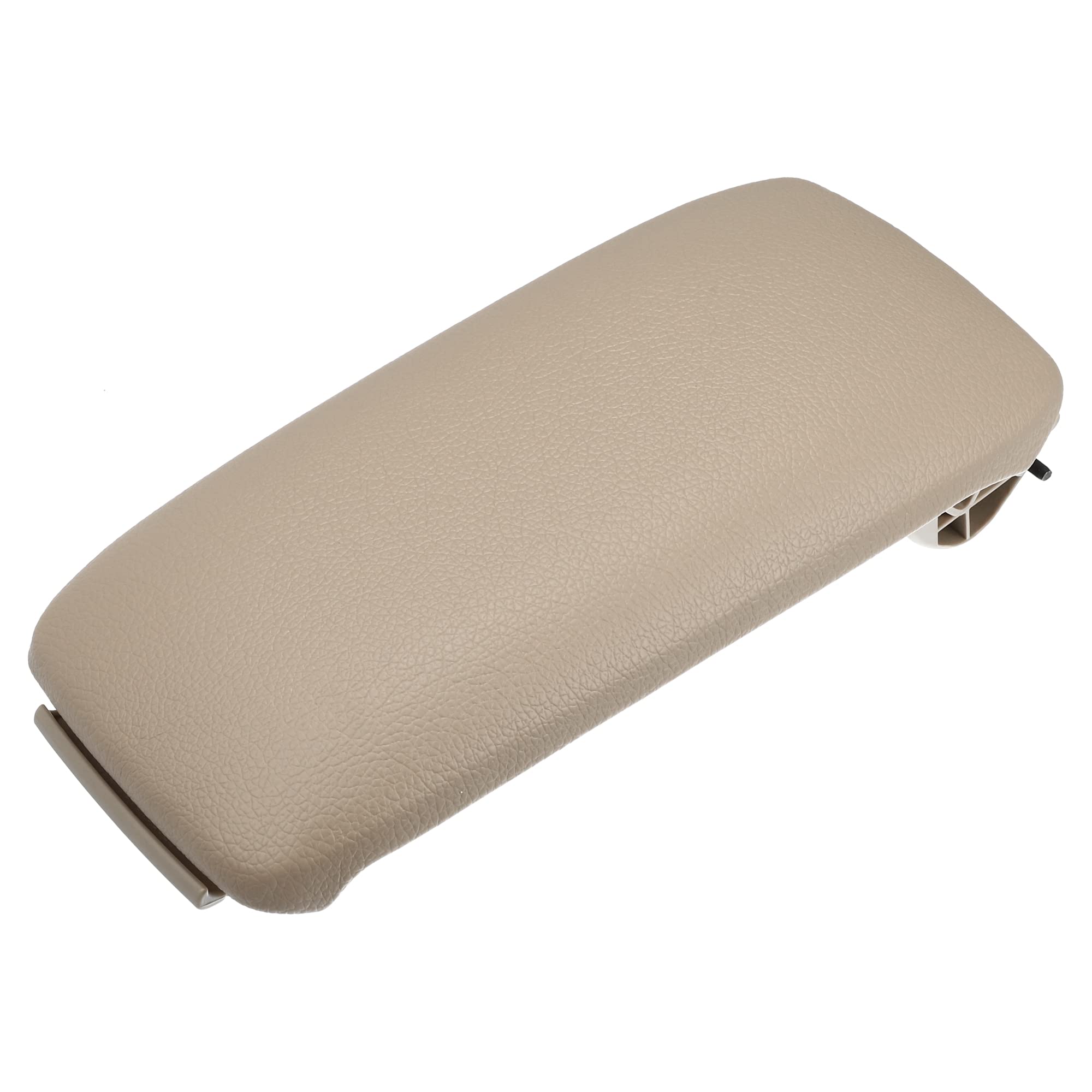 Photo 1 of X AUTOHAUX Center Console Cover Lid 8P0864245P for Audi A3 2003-2012 Armrest Cover Pad Replacement Faux Leather Beige