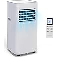 Coolblus Portable Air Conditioners,8500 BTU portable ac up to 360 Sq,3 IN 1 with Remote Control,Sleep Mode, Windows kit,White