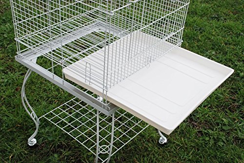 image for PetcageMart Metal Playtop Parrot Bird Cage with Stand, 20 by 20 by 65-