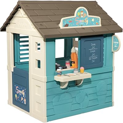Smoby Sweety Corner House Garden Cabin Snack Ice Cream Machine 18 Accessories
