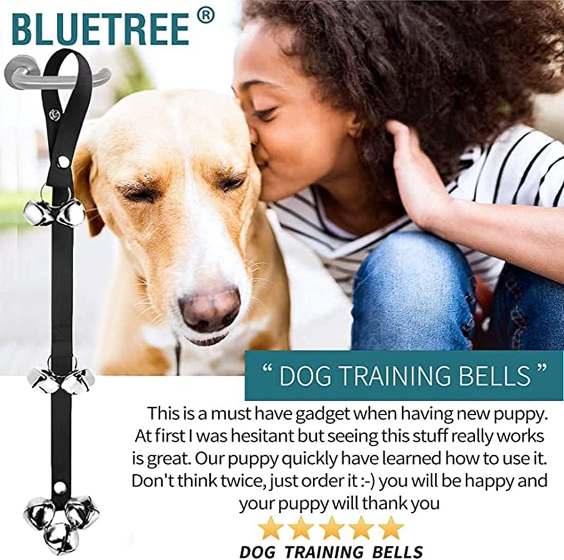BLUETREE 2 Pack Dog Doorbells Premium Quality Training Potty Great Dog Bells Adjustable Door Bell Dog Bells for Potty Training Your Puppy The Easy Way - 7 Extra Large Loud 1.4 DoorBells : Pet Supplies