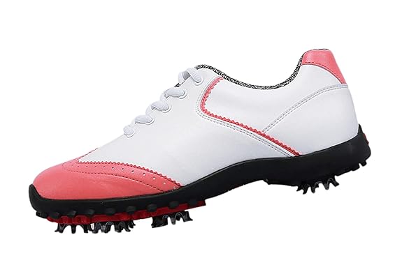 PGM Damen Wasserdichte Golfschuhe mit Spikes
