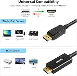 BENFEI 4K DisplayPort to HDMI Cable 1.8m Uni-Direction Gold-Plated view 3