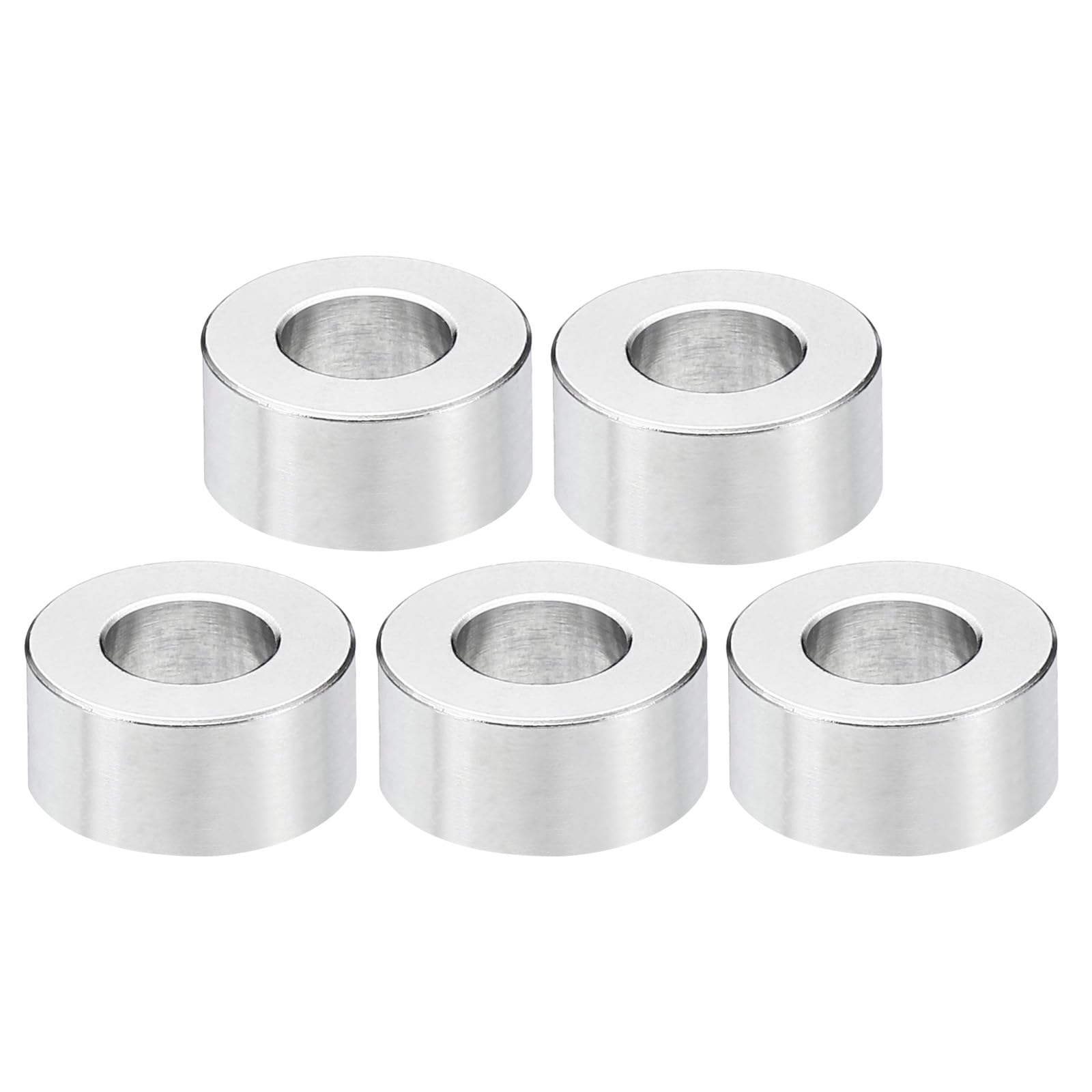 PATIKIL M8 Stainless Steel Spacers, 5Pcs Metal Spacer Stainless Steel 8.2mm ID x 16mm OD x 8mm L Stainless Steel Spacer Screw Standoff for 5/16" or M8 Screw
