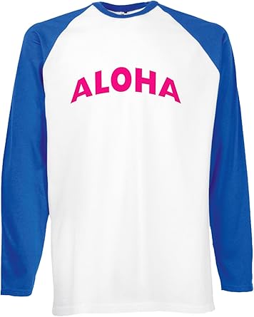 black shirt with royal blue writing