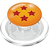 4-Stars Ball Anime Style Japanese Manga Comic Style Pattern PopSockets PopGrip for MagSafe