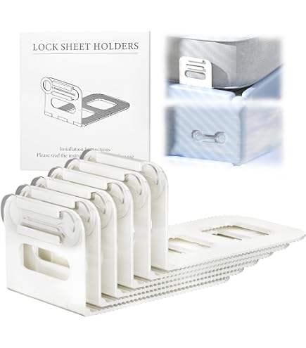 Zamno Bed Sheet Holder Straps - Keep Sheets Tight All Night, No More Slipping Corners, Fits All Mattress Sizes