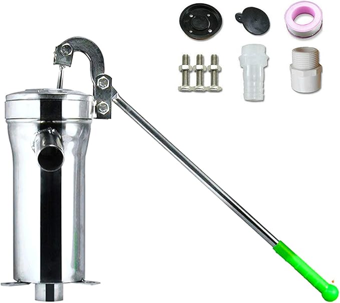 TBVECHI Suction Pump, Stainless Steel Manual Water Jet Pump