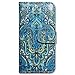 Bcov Case for iPhone 6s Plus/iPhone 6 Plus, Bcov Princely Paisley Wallet Leather Cover Case for iPhone 6 Plus/6S Plus