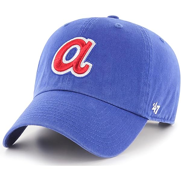 Casquette 47 Cleveland Guardians – Logo Patch, Laine Mélangée, Bleu, Ajustable