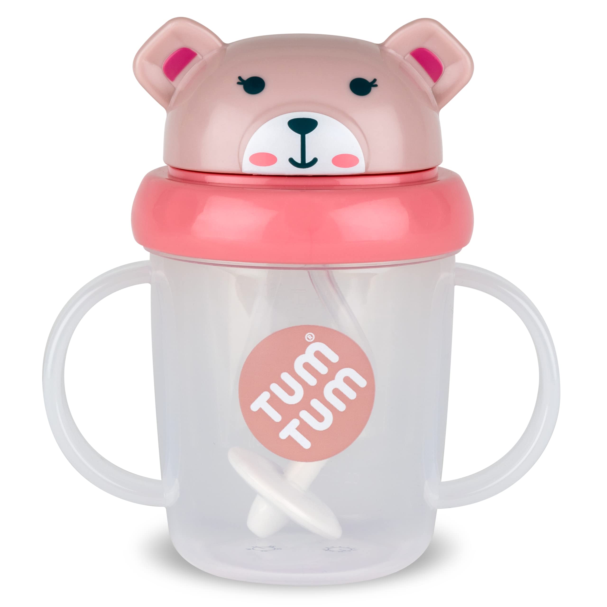 TUM TUM Tippy Up Free Flow Sippy Cup (No Valve), Sippy Cup for Toddlers, 200ml, BPA Free (Betsy Bear S3) — image 1