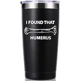 momocici I Found That Humerus 20 OZ Tumbler.Thank you Appreciation Doctor Gifts.Birthday,Christmas,Medical Graduation Gifts for Men Women.Science,Nurses,Anatomy,Doctor Travel Mug(Black)