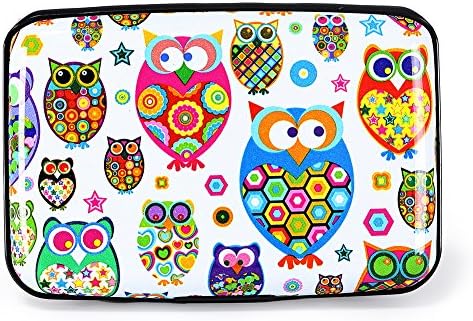 Owl Latest Aluminum RFID Blocking Credit Card Holder for Men Women Owl