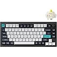 Keychron Q1 Max RGB QMK/VIA Custom Mechanical Keyboard, Hot-Swappable Full Metal Programmable Knob with Gateron Jupiter Banana Switch, 2.4 GHz/Bluetooth/Wired Gaming Keyboard for Mac Windows Linux