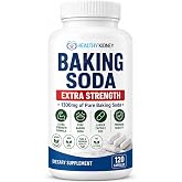 Baking Soda Aluminum Free 1300mg Per Pill Extra Strength Organic Use Pure Baking Soda Capsules for Health &amp; Wellness. Baking Soda Tablets 120 Pills