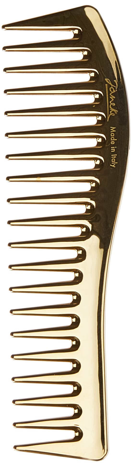 Jäneke Hair Comb Gold 24 Carat Styling Comb Exclusive Comb 7 Inches 18 cm