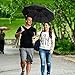 Clear Umbrella, Mirviory Transparent Bubble Dome Umbrella, Lightweight Easy Carrying Suitable For Women And Girls, Wedding Decoration Umbrella (BLACK)