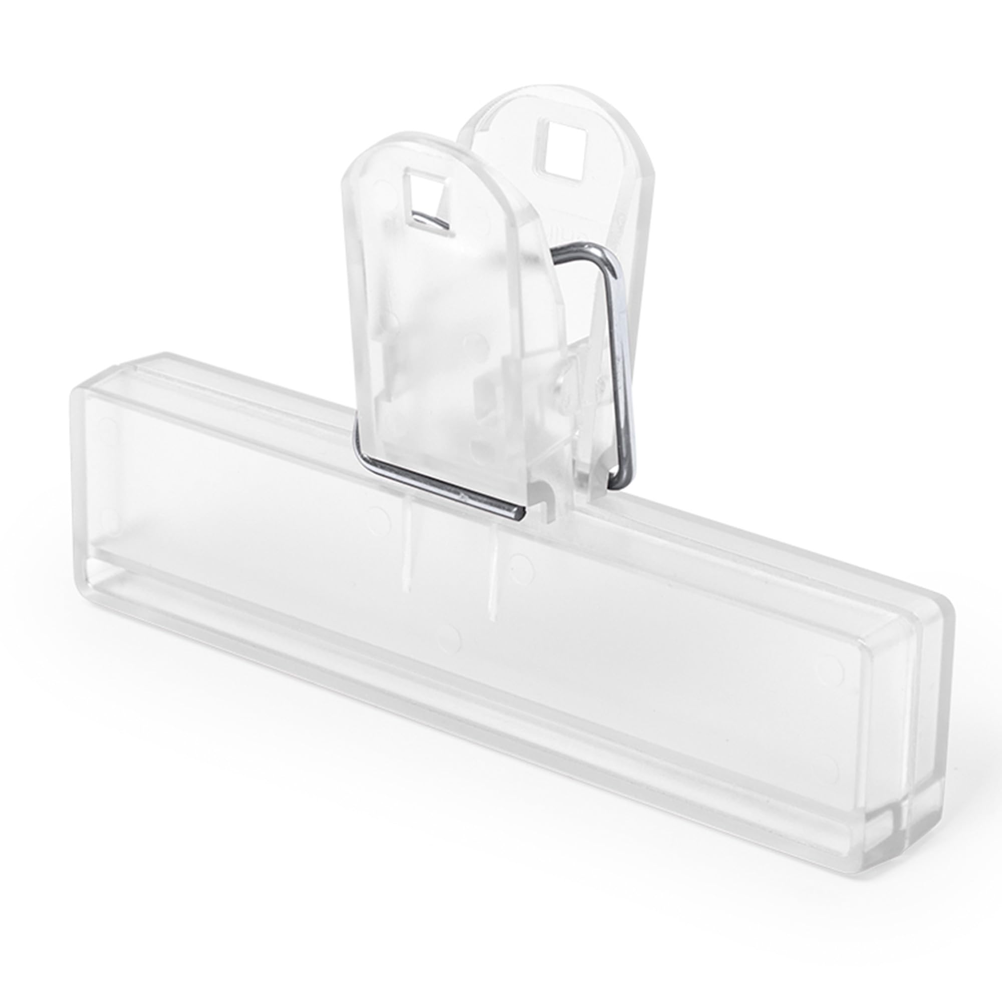 eBuyGB 10 Pcs Extra Large Plastic Bulldog Clips Paper Documents Filling Binder Clamp Paperclips 10cm / 4" Inch Long (Clear)