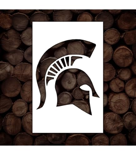 Michigan State Spartans Stencil - Reusable Mylar Plastic In Multiple Sizes