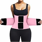 FeelinGirl Waist Trainer Belt Waist Cincher Trimmer Ab Belt Tummy Control Body Shaper with Triple Wrap Women and Men