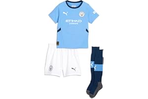 PUMA Manchester City FC Little Kids 2024/25 Soccer Home Mini Kit - Team Light Blue