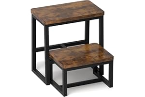 iTsst Step Stool for Adults & Kids,Holds up to 500Lb,3 in1 Heavy Duty Sturdy Two Step Stool for Kichen/Bathroom/High beds, Wo