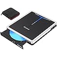 Guamar External Blu Ray Drive, USB 3.0 Type C Blu-ray Burner Bluray DVD Player BD Reader Writer Slim Portable Blue ray CD/DVD