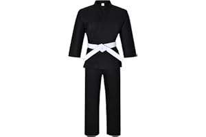 MACS Karate gi Martial Arts Elastic Drawstring Karate Uniform For Kids & Adult Lightweight Student Gi with Free Belt