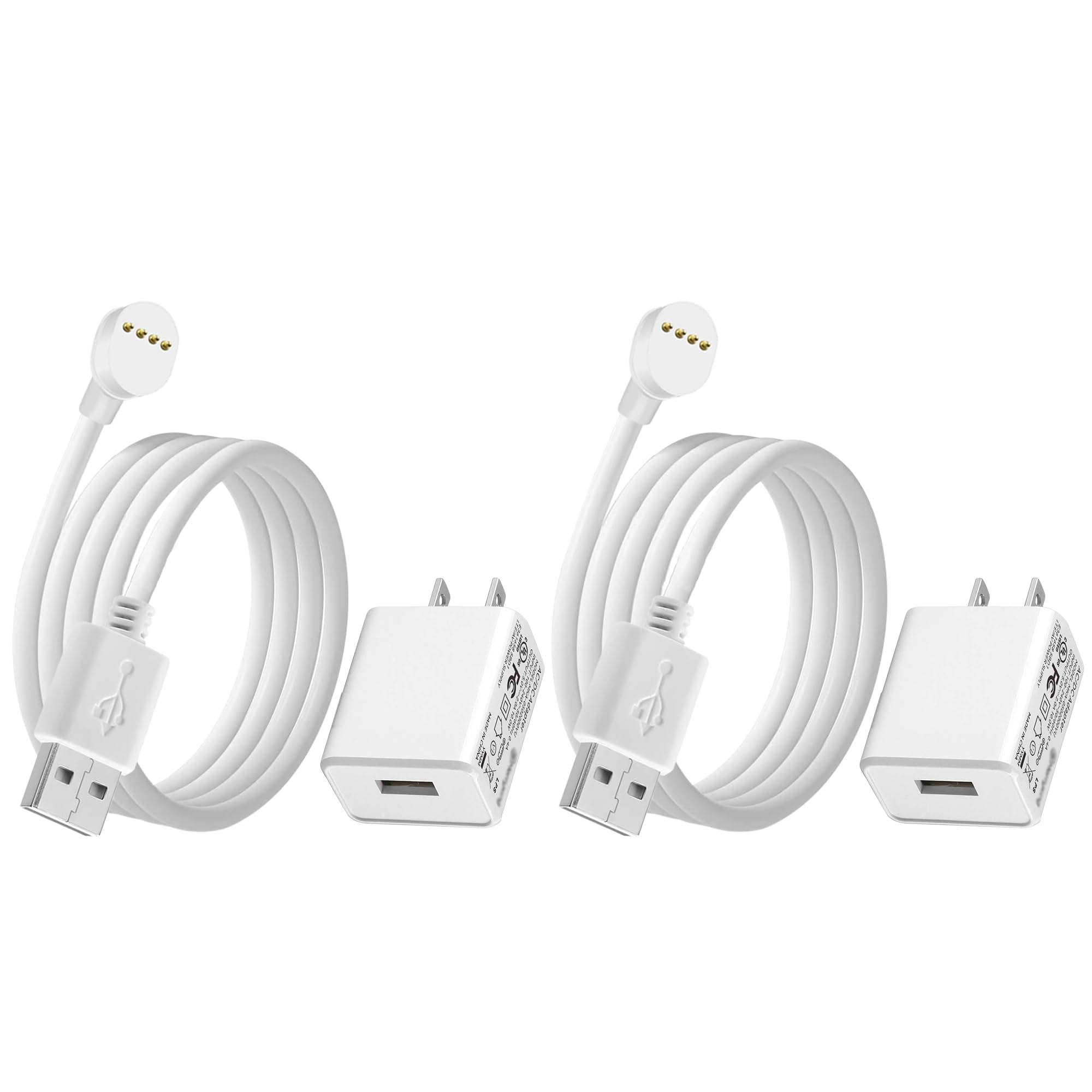 Photo 1 of LONNKY 2 Pack Power Cable for Google Nest Cam (Battery) - 2nd Gen, 10ft/3m Flat Weatherproof Outdoor Charging Cord, Continuous Power Supply Adapter – White