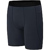 Runceptual Youth Boys' Compression Shorts - Performance Spandex Athletic Underwear for Basketball with Side Pocket