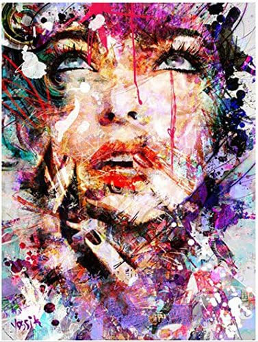 DIY 5D Diamond Painting Kit, Sewing Cross Stitch, By Number Art Kits Full Drill, for Adults 12x16 inches - Crystals Embroidery, Home Decor Craft, for living room (Lady Love) 201