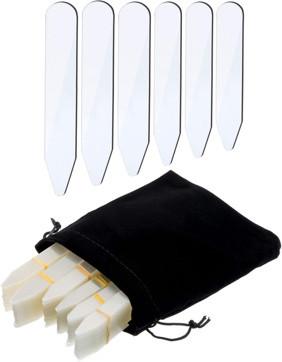 600 Pieces Collar DEZHIys Plastic Collar DEZHIys Bones Stiffeners for