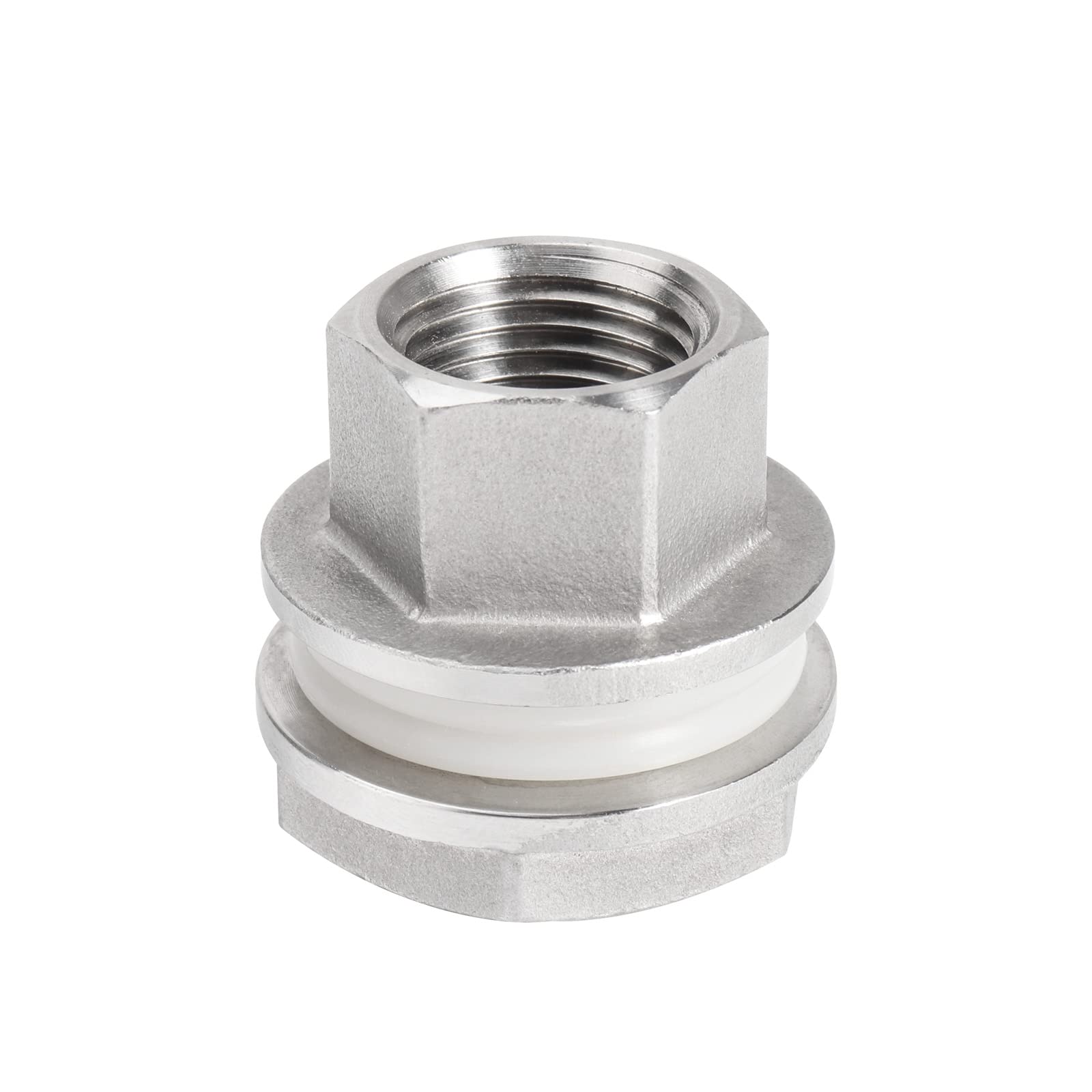 thumbnail image 2 of Stainless Steel Homebrew Weldless Bulkhead 1/2" Homebrew Weldless Bulkhead 1 2 Homebrew Weldless Bulkhead Fitting For Kettle Keg 2 of 12