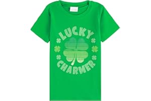 HH Family Kids St. Patrick’s Day Shirt Boys and Girls Green T-Shirt Clothing 4-12 Years