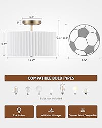 VONLUCE Semi Flush Mount Ceiling