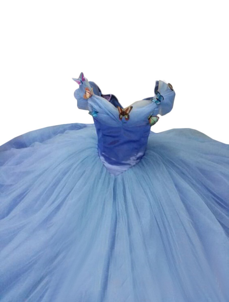 女性 S プリンセス ブルーコスプレ衣装 15年の映画 ドレス ディズニー B00xqtauiy シンデレラ コスチューム 超人気 Www Etdmall Com