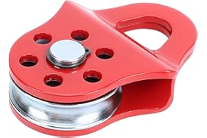 Focket 3 Ton Winch Snatch Block, 6613.87lbs Capacity Recovery Towing Pulley Blocks, Heavy Duty Recovery Saver Strap for Truck