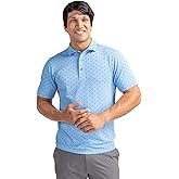 Cutter & Buck Mens Virtue Eco Pique Tile Print Recycled Mens Polo