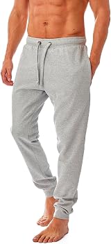 Iron Mountain Mens Joggers Lightweight Fleece Drawstring Waist XL Light Grey