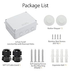 LeMotech Junction Box, Electrical Box IP65 Water