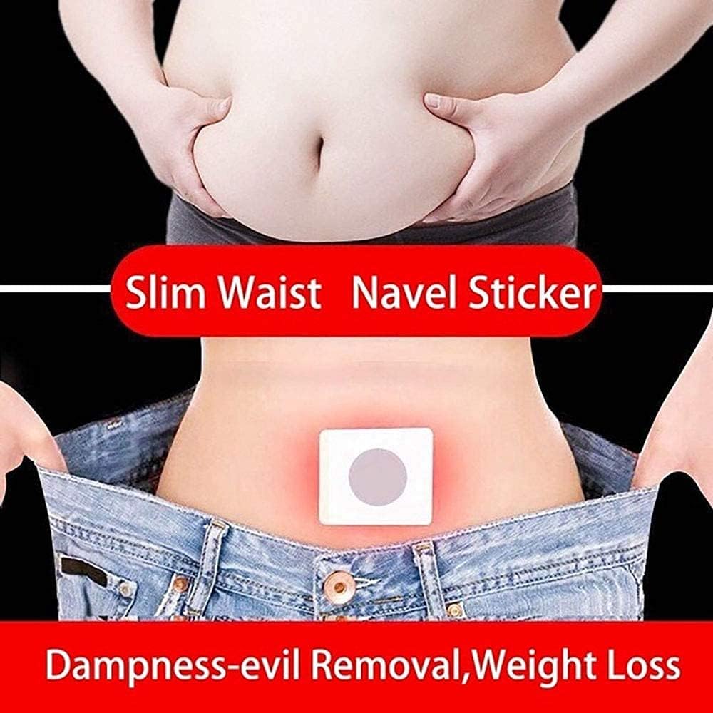 Mugwort Navel Sticker,Herbal Slimming Waist Pellet for Women and Men,Natural Herbal Chinese Medicine Belly Sticker: Kitchen & Dining