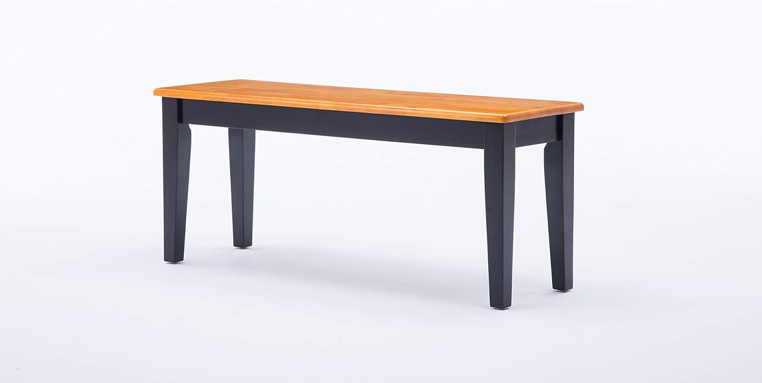 Boraam Shaker Dining Bench Oak Boraam 36536 Shaker Bench, Black/Oak: Amazon.ca: Home & Kitchen