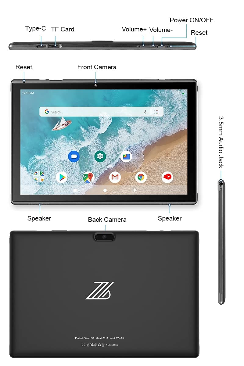 10 inch Tablet Android 15 Tablet PC, 10.1