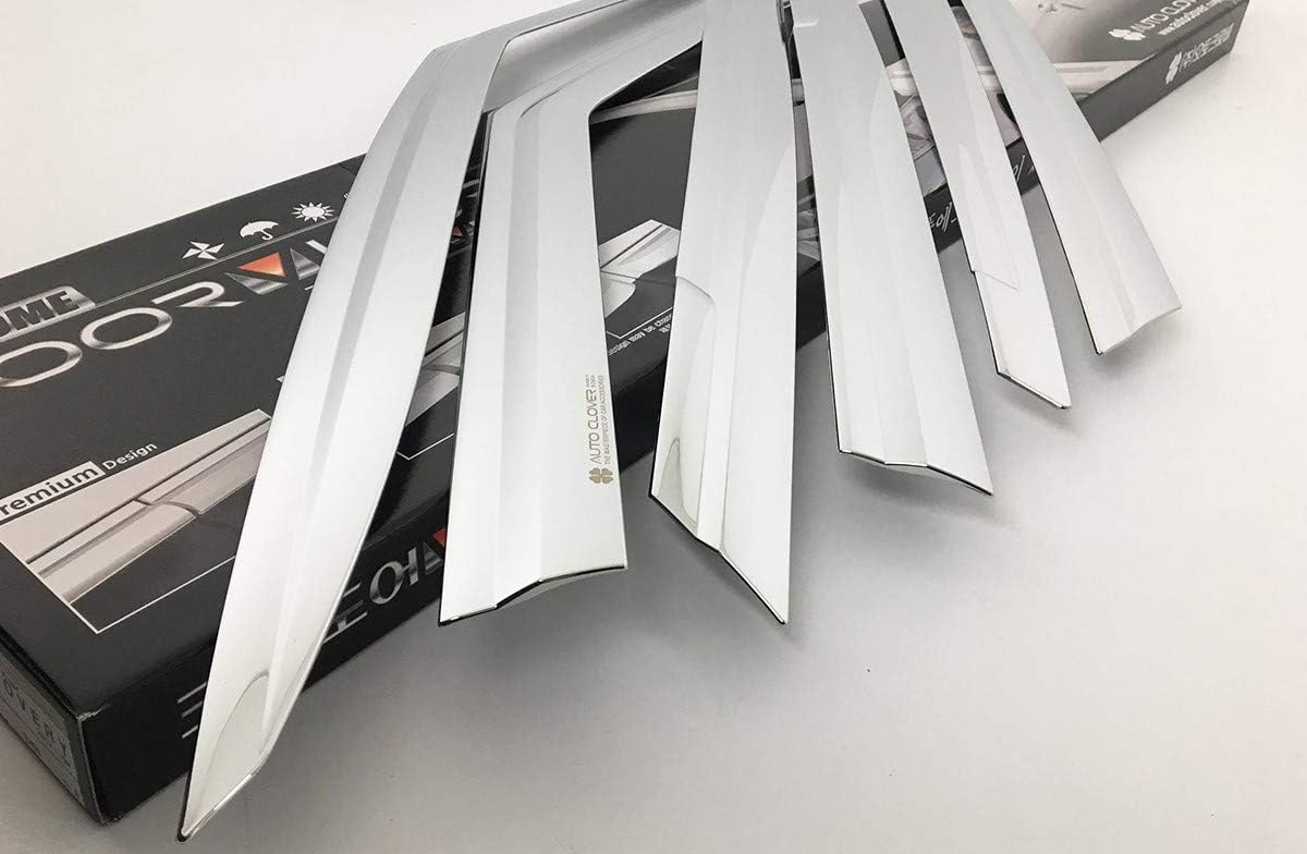 AUTO CLOVER Chrome Wind Deflectors Set for Land Rover Discovery 5 (6 pieces) - Image 5