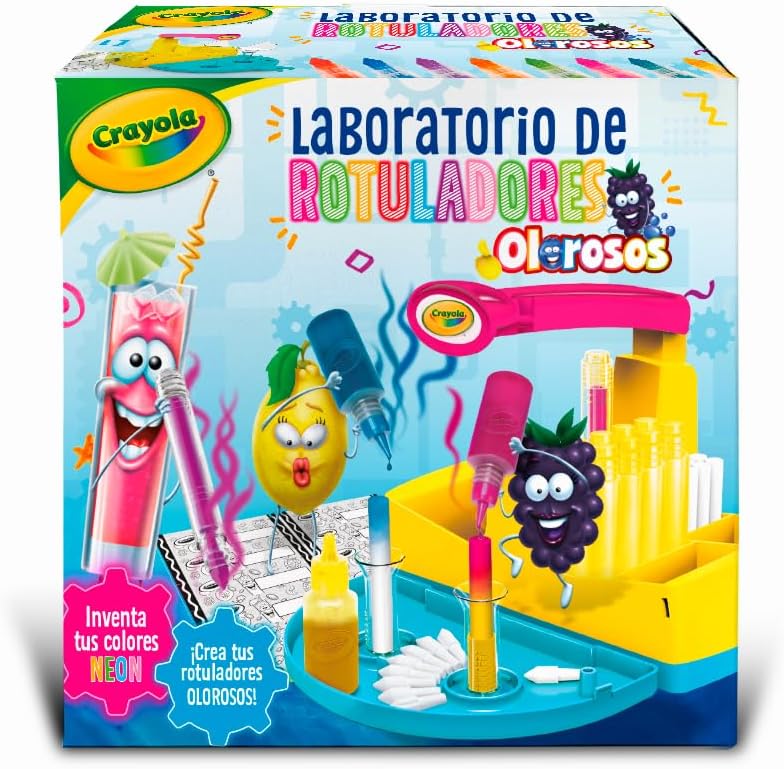 - Laboratorio de Rotuladores Olorosos Neón, Crea tus Propios Rotuladores Perfumados con Colores Neón, Actividad Creativa y Regalo para Niños, a Partir de 6 Años (Versión en español)