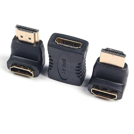 ubest HDMI Adapter Set (HDMI auf HDMI Kupplung Verlängerung/HDMI-Stecker auf HDMI-Buchse 270° Winkeladapter/HDMI-Stecker auf 