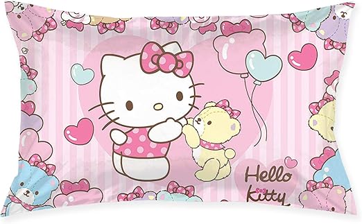 Amazon Com Pillow Cases Hello Kitty With Bear Throw Cushion