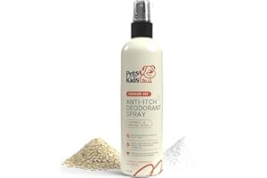 PETS ARE KIDS TOO Pets are Kids Dog Deodorant Spray, Soothing Anti Itch Spray for Dogs & Cats with Natural Aloe Baking Soda, Immediate Relief for Itchy Skin Paws, Dog Perfume Pet Relief Hypoallergenic, Oatmeal 8oz