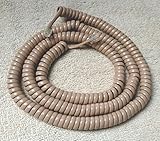 Beige 25' Ft Generic Long Handset Phone Cord Cord 4P4C RJ9 Curly Coil Spring Spiral Telephone Receiver Wire Cable by DIY-BizPhones